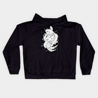 COLOR YOUR OWN TEE Koi Fish Kids Hoodie